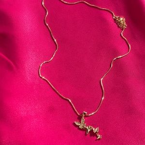 14K Gold Buttlerfly Necklace